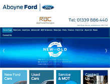 Tablet Screenshot of aboyneford.co.uk